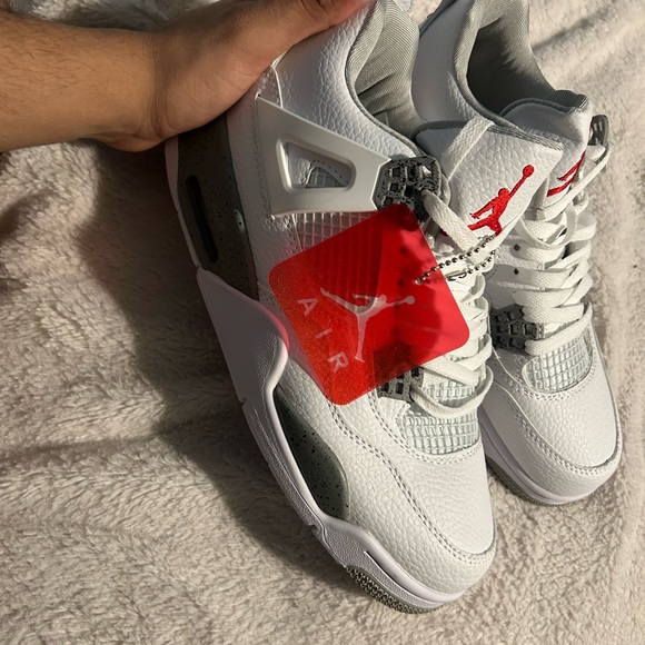 Jordan White and Gray Men's Shoes